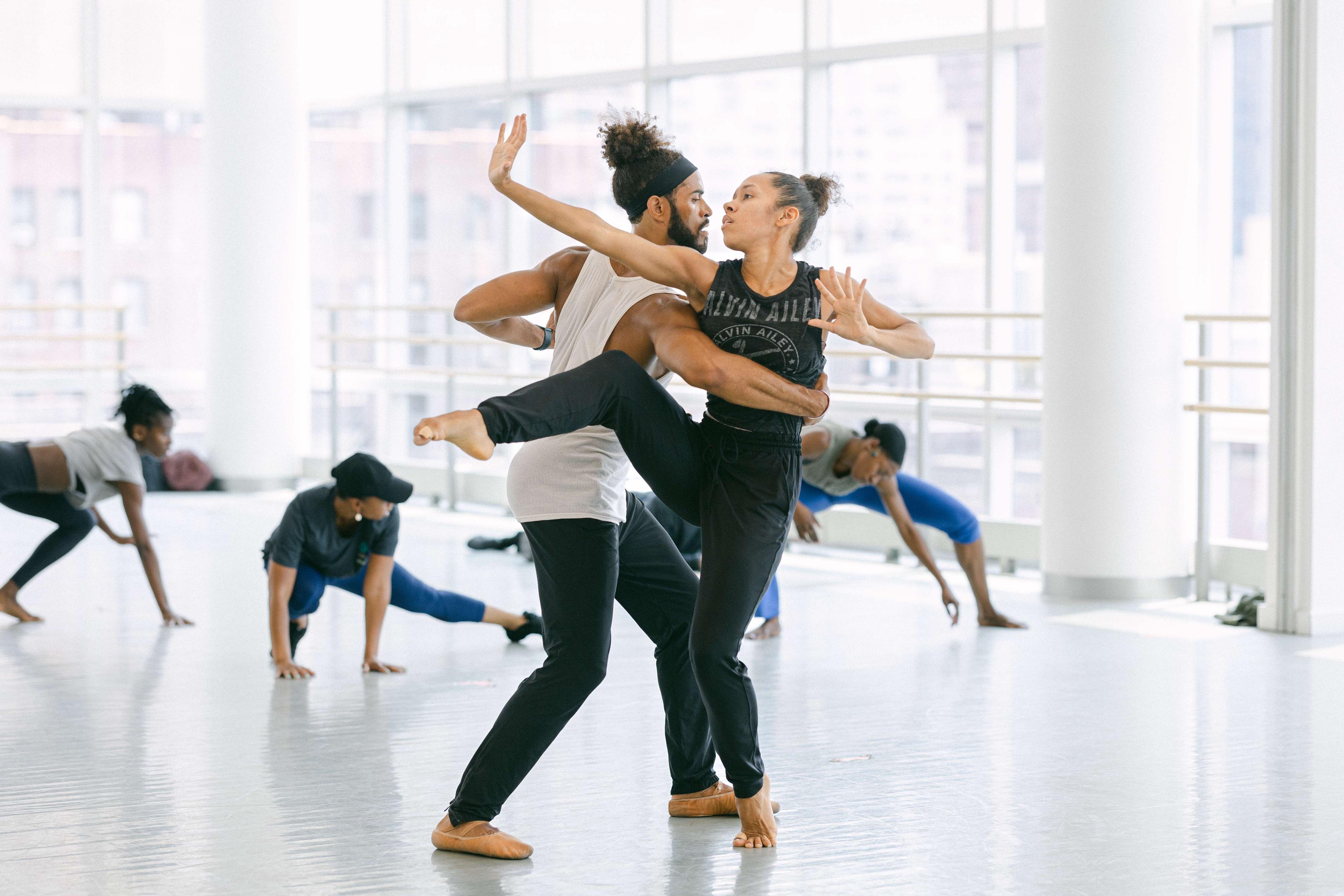 AAADT's Isabel Wallace-Green and James Gilmer rehearsing Amy Hall Garner's CENTURY