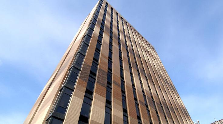 An upward view of the Ludlow Residence