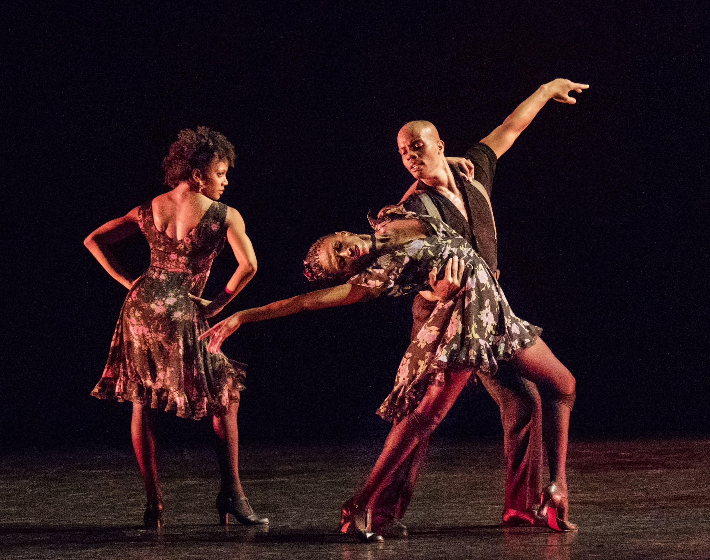 AAADT's Jacqueline Green, Vernard J. Gilmore and Jacquelin Harris in Paul Taylor's Piazzolla Caldera