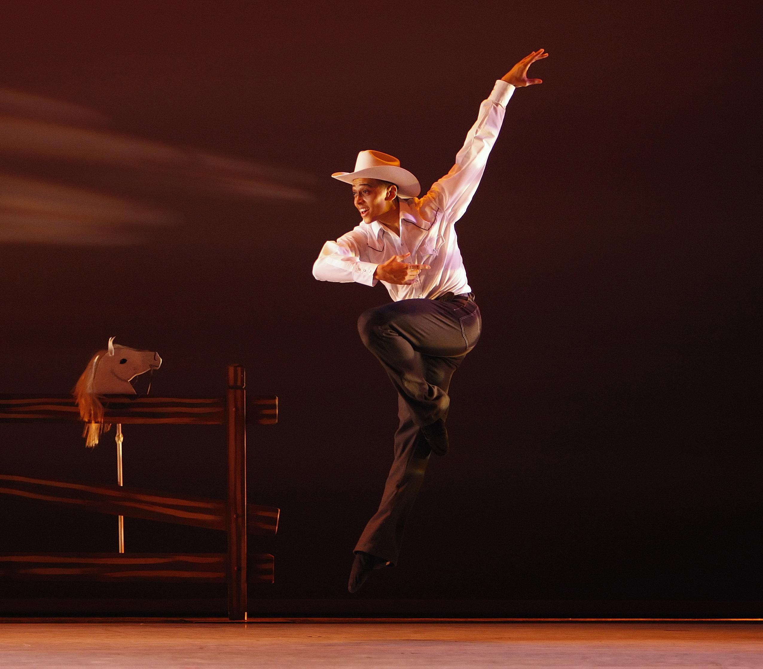 Alvin Ailey American Dance Theater's Clifton Brown in Fredrick Earl Mosley's Saddle Up!