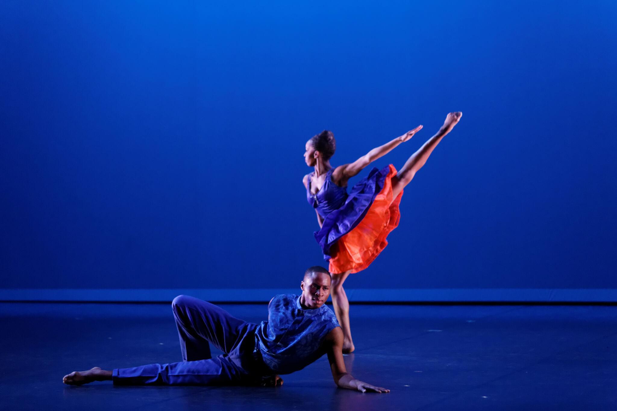 Ailey II's Jeroboam Bozeman and Aqura Lacey in Donald Byrd's Shards