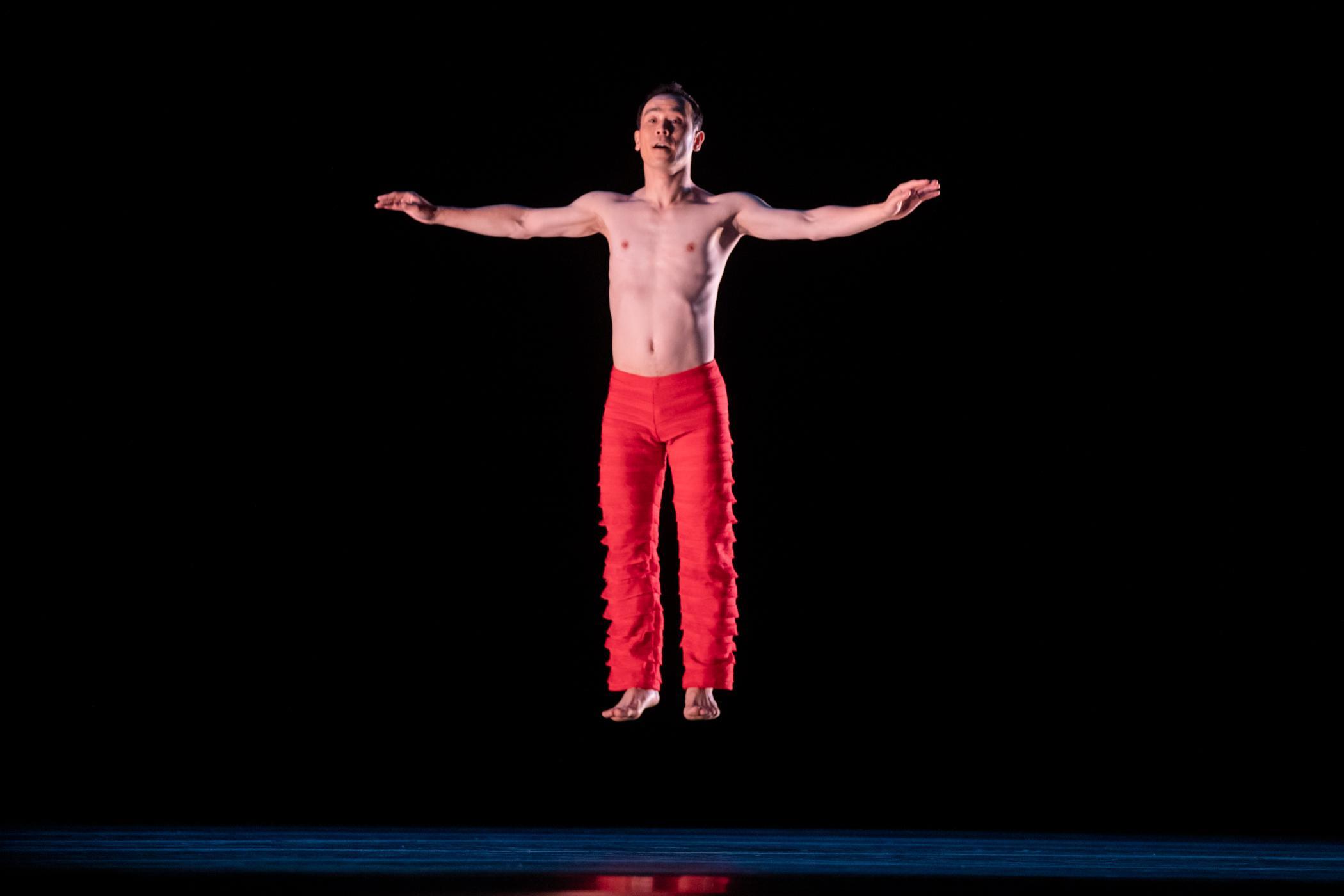 Alvin Ailey American Dance Theater's Kanji Segawa in Robert Battle's Takademe