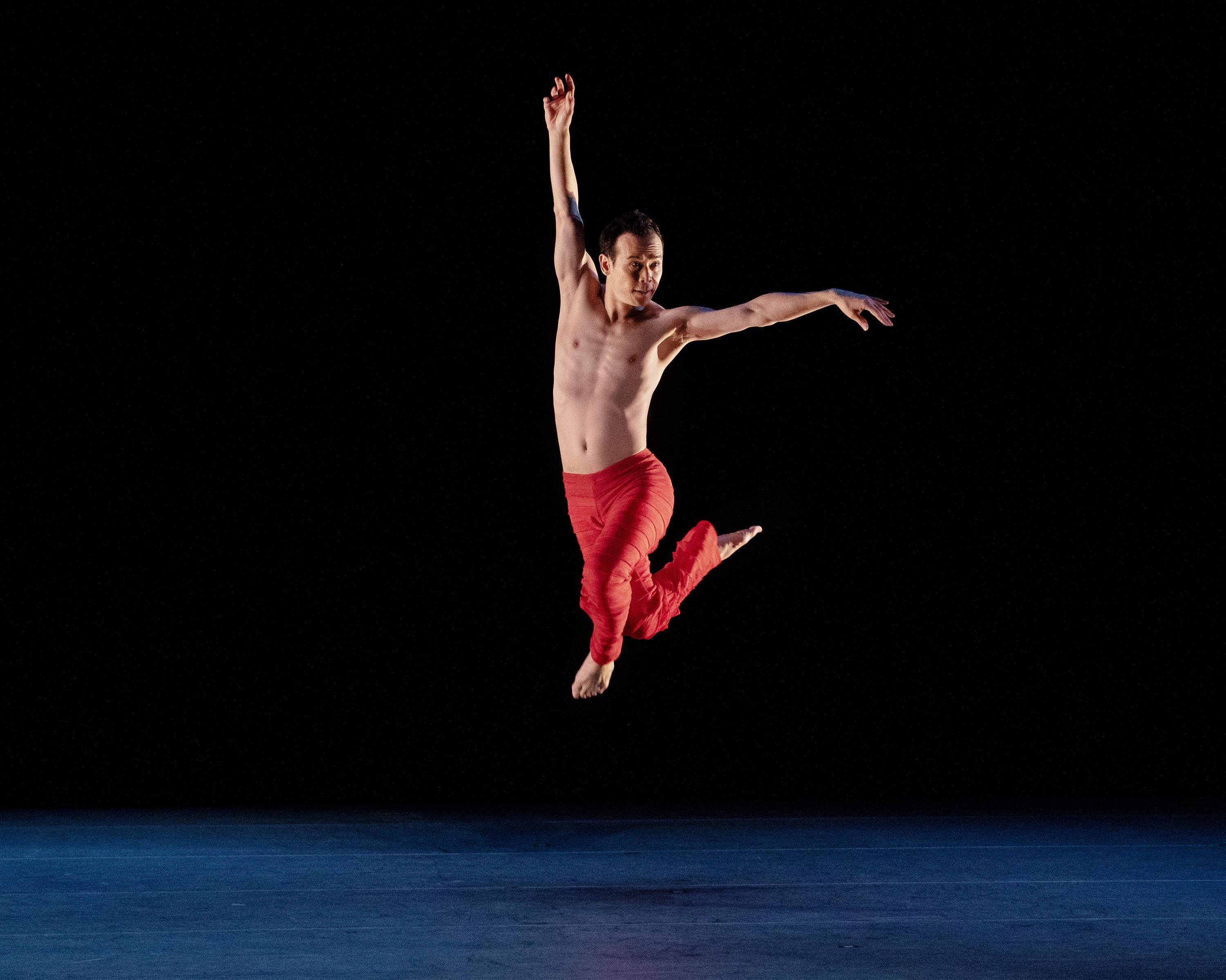 Alvin Ailey American Dance Theater's Kanji Segawa in Robert Battle's Takademe