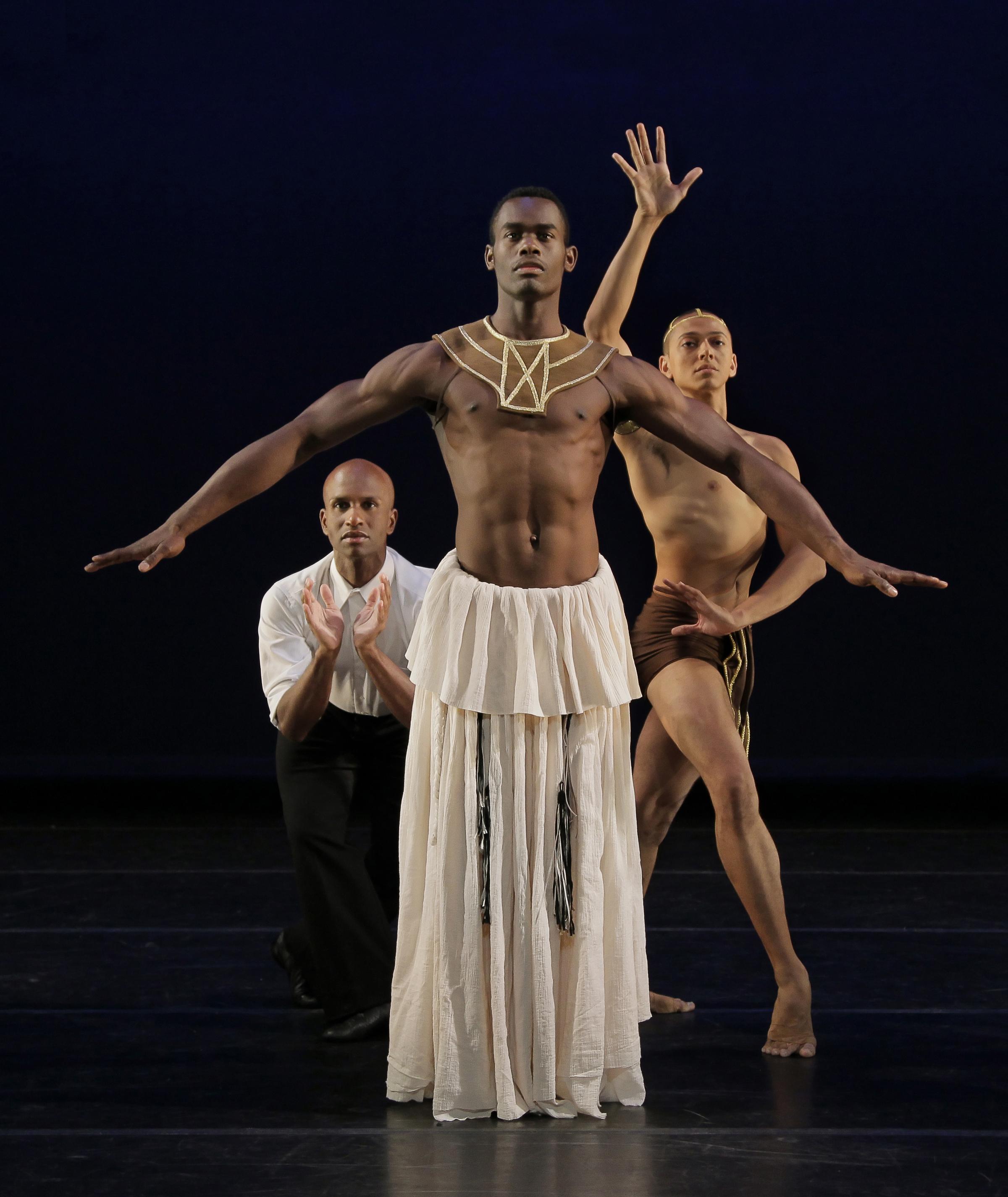 AAADT's Glenn Allen Sims, Jamar Roberts and Clifton Brown in Alvin Ailey's Three Black Kings