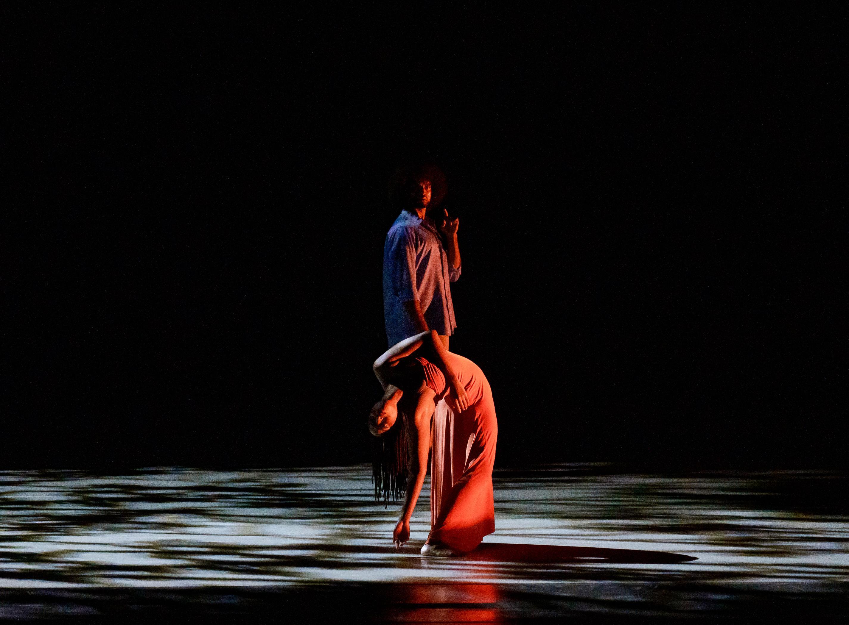 Alvin Ailey American Dance Theater's James Gilmer and Ashley Mayeux in Robert Battle's Unfold