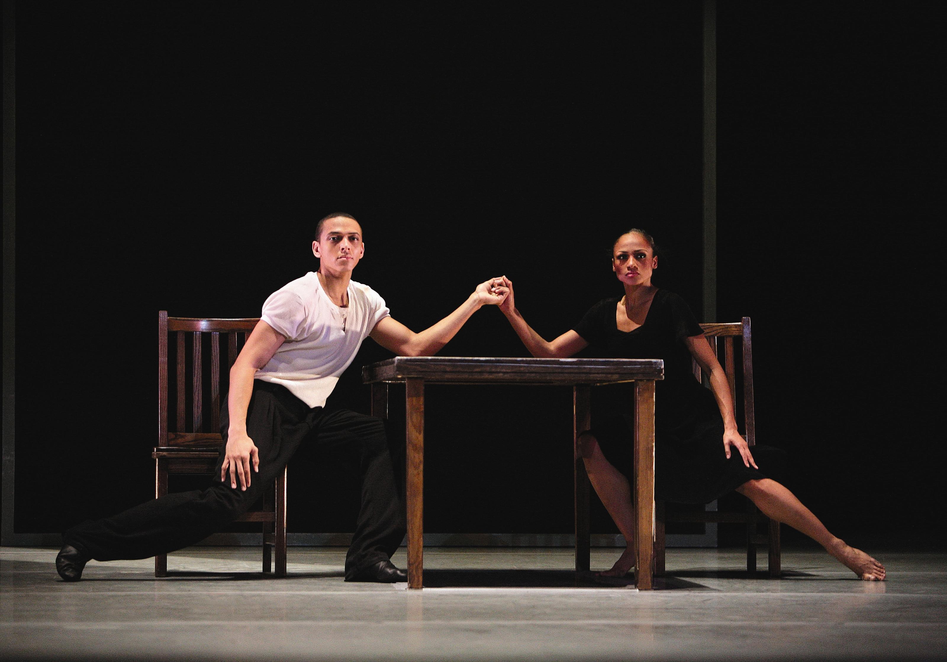 Alvin Ailey American Dance Theater's Clifton Brown and Linda Celeste Sims in Ulysses Dove's Urban Folk Dance