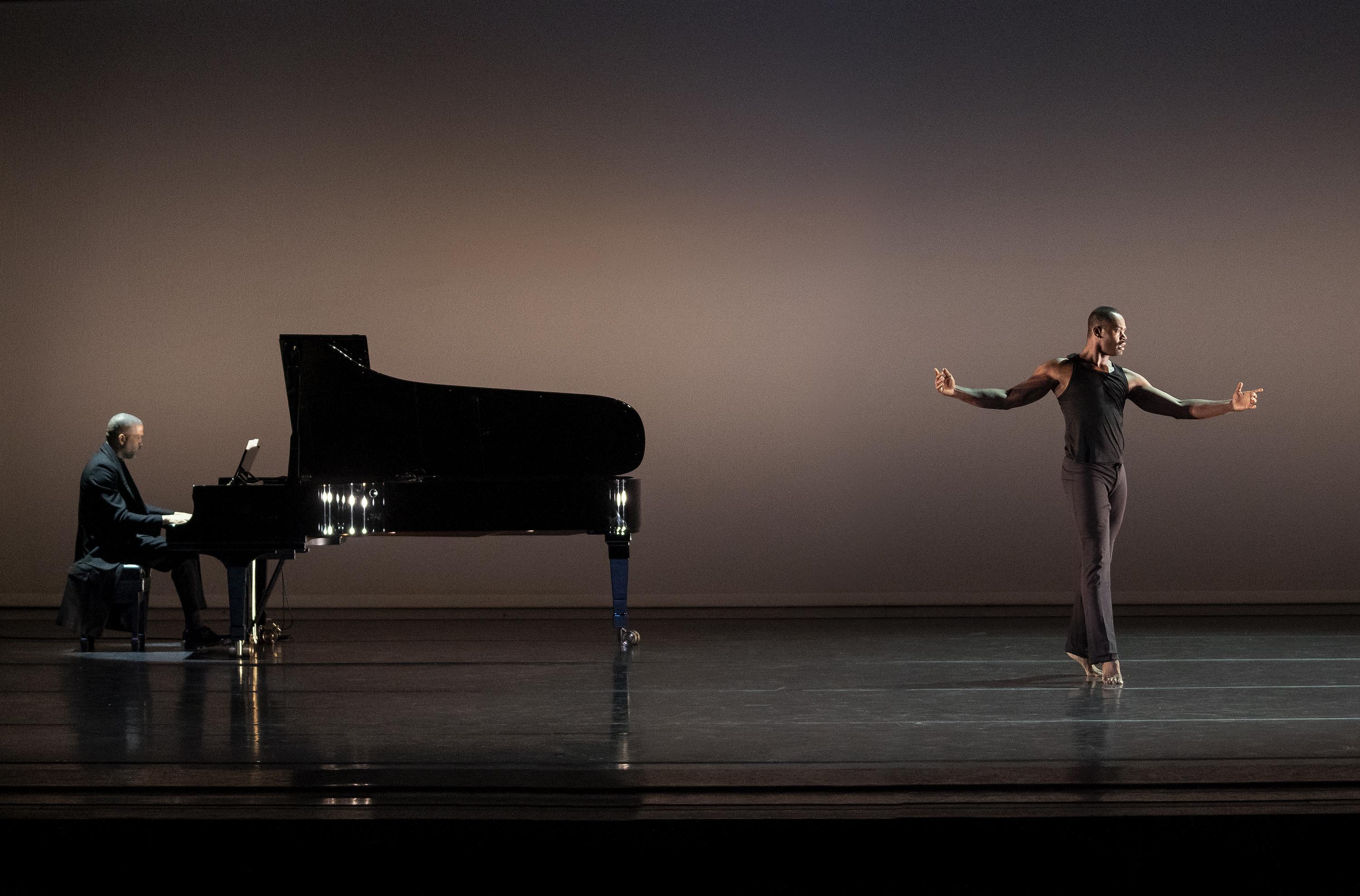 Ailey Resident Choreographer Jamar Roberts in YATGHTWSE with live music by Jason Moran in his farewell performance, December 9, 2021