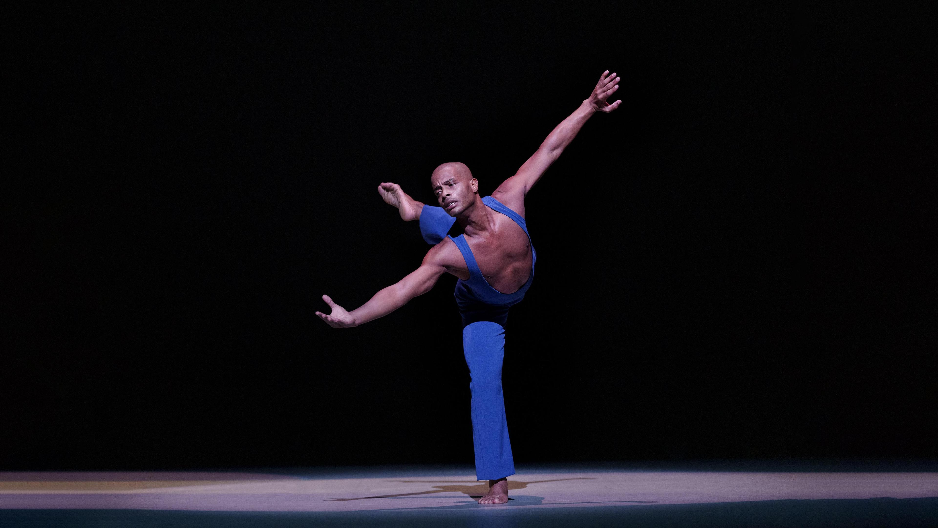 Alvin Ailey American Dance Theater's Vernard Gilmore in Alvin Ailey's Love Songs. Photo by Paul Kolnik.