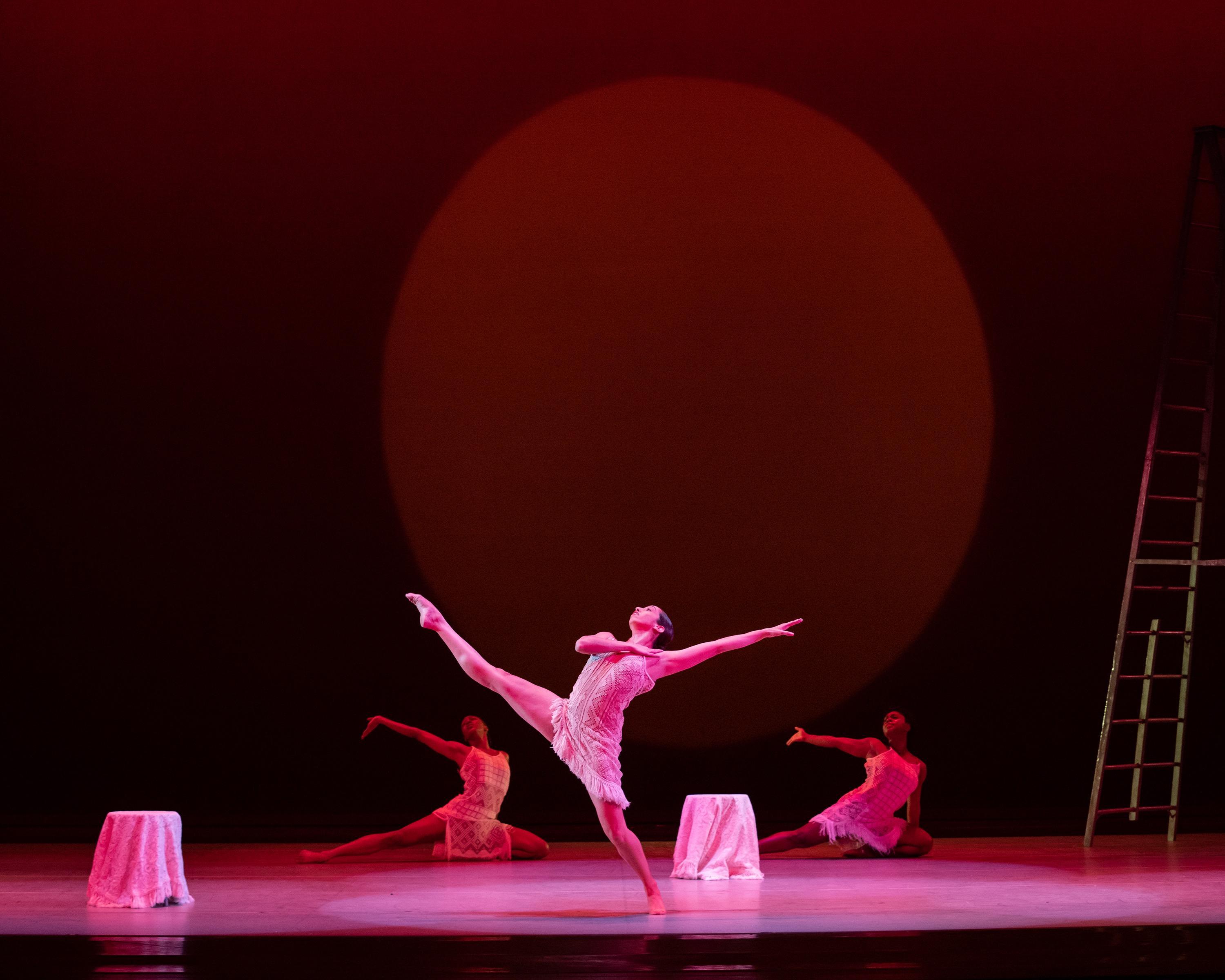 AAADT's Corrin Rachelle Mitchell, Sarah Daley Perdomo and Ashley Kaylynn Green in Alvin Ailey's Blues Suite