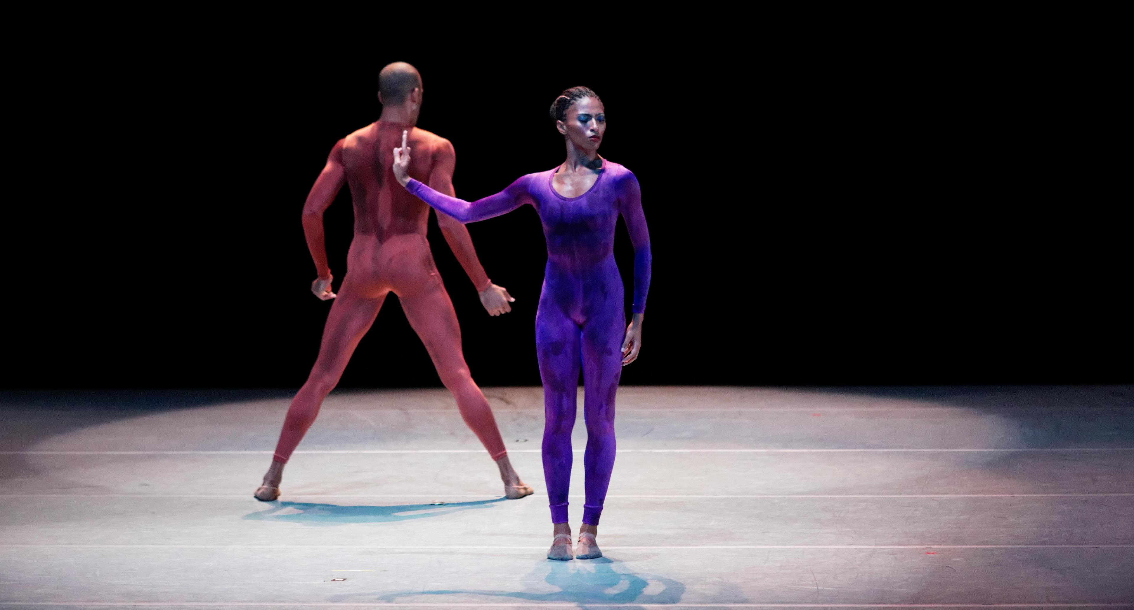 Two dancers standing together in Polish Pieces