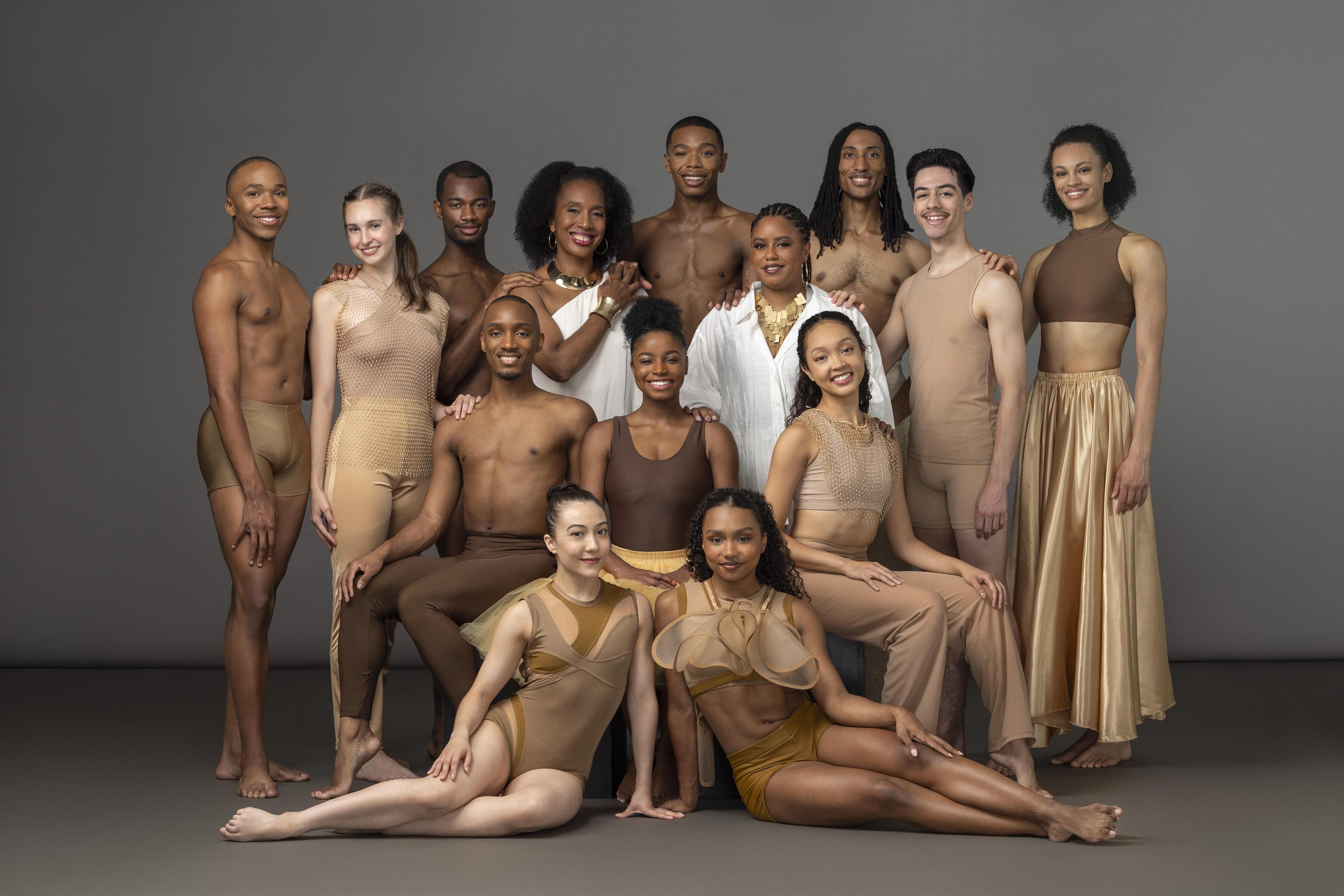 Ailey II with Artistic Director Francesca Harper and Rehearsal Director Shay Bland. Photo by Nir Arieli.