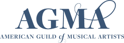 American Guild of Musical Artists logo in blue